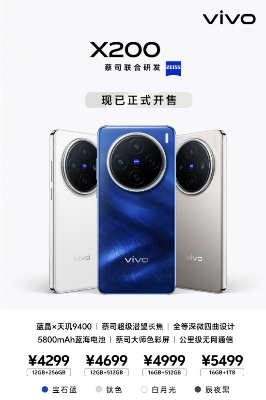 vivo X200有货就赶紧买吧，我怕你拍照被别人比下去